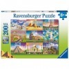 Ravensburger - Puzzle Enfant - Puzzle 200 p XXL - Les monuments du monde - Dès 8 ans - 13290