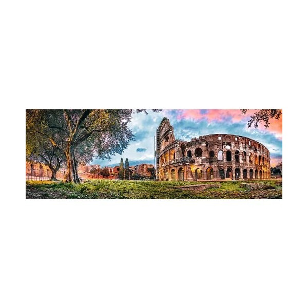 Trefl 1000 Pièces Panorama Qualité Premium pour Adultes et Enfants à partir de 12 ans Puzzle, 29030, Colisée le matin