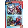 Educa - 2 Puzzles Spiderman 48 Pièces pour Enfants | Puzzle Marvel 2x48 | Puzzle Enfant +4 Ans Spider-Man 18099 