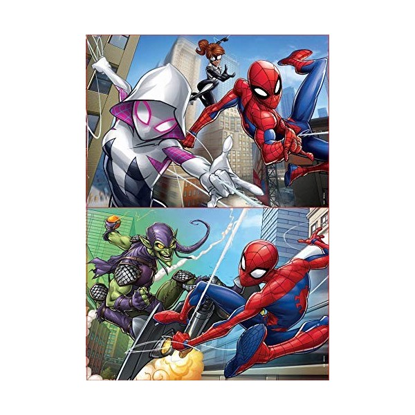 Educa - 2 Puzzles Spiderman 48 Pièces pour Enfants | Puzzle Marvel 2x48 | Puzzle Enfant +4 Ans Spider-Man 18099 