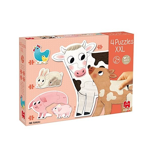 Goula Puzzle XXL - Mamans & Bébés - 14 pièces - Puzzle enfant grand format - A partir de 2 ans