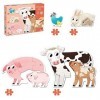 Goula Puzzle XXL - Mamans & Bébés - 14 pièces - Puzzle enfant grand format - A partir de 2 ans