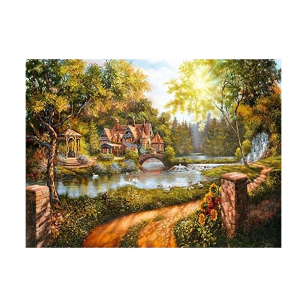 RAVENSBURGER PUZZLE rivière Ravensburger 16582 Puzzle Cottage am Fleuve 500 pièces, Multicolore