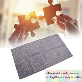 MOUMOUTEN Tapis De Puzzle, Tapis De Puzzel Enroulable Gris Feutre, Stockage De Puzzle pour 1500, 1000, 500 Pièces Puzzles, 45
