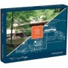 Frank Lloyd Wright Fallingwater 2-Sided 500 Piece Puzzle Puzzles 