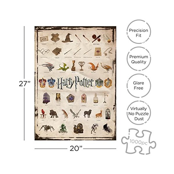 Aquarius- Harry Potter Puzzle 1000 pièces, 65270, Multicolore, Taille Unique