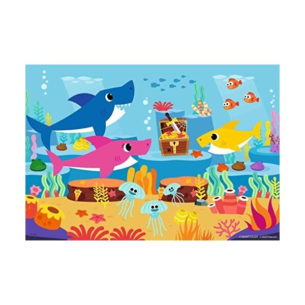 Ravensburger - Puzzle Enfant - Puzzles 2x24 p - Baby Shark et sa famille - Dès 4 ans - 05124