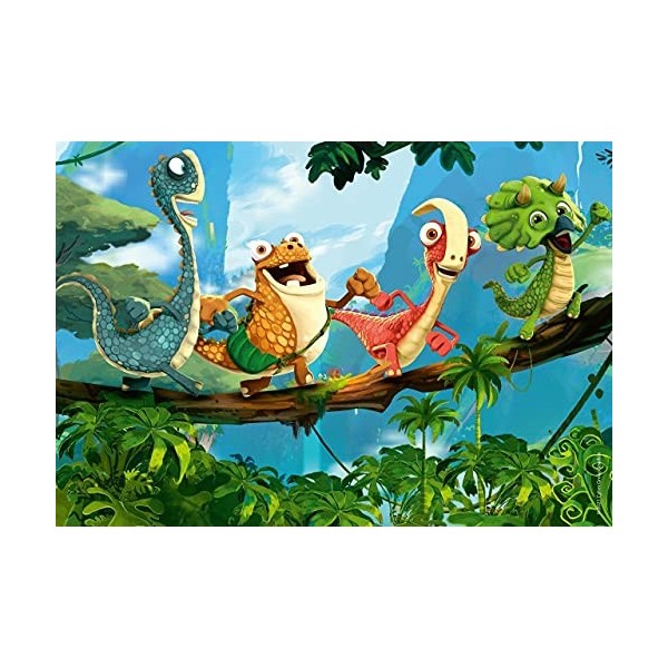 Ravensburger - Puzzle Enfant - Puzzles 2x12 p - La petite bande de dinosaures - Gigantosaurus - Dès 3 ans - 05125