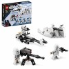 LEGO 75320 Star Wars Pack de Combat Snowtrooper, Set Collector avec 4 Figurines, Blaster et Jouet pour Enfant +6 Ans