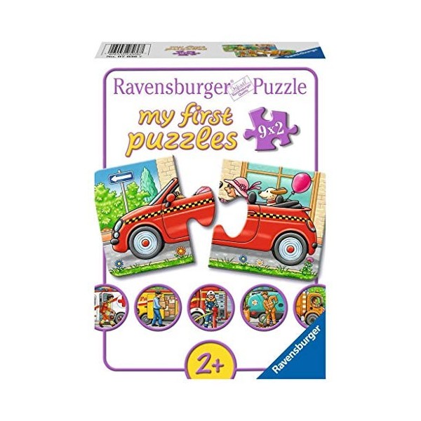 Ravensburger- Allerlei Fahrzeuge Winnie The Pooh & Friends 07036-my First Allwas Véhicules-Puzzle pour Enfants, 07036, Multic