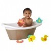 Clevamama Jouets de Bain Éducatif en Mousse pour lHeure du Bain pour Bébé, Coloré, 3 Mois, 10 Unités