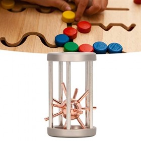 Alliage Déverrouiller Interlock Cast Bobines Puzzle Jeu Jouets Piégé Balle À Pointes Puzzle Adulte Portable en Alliage De Zin