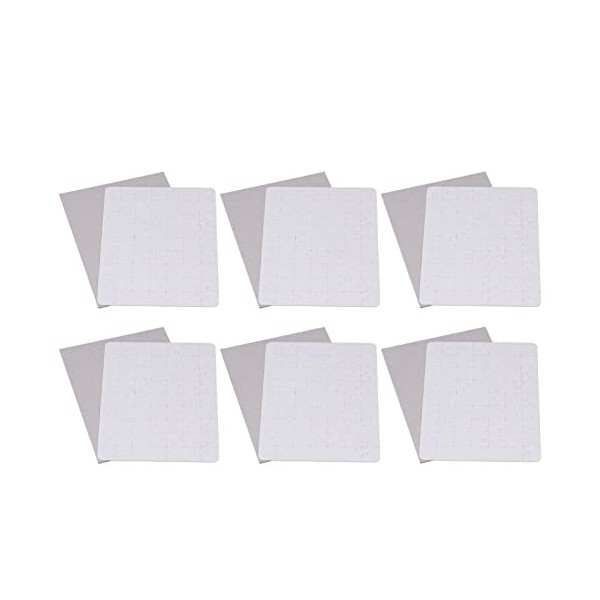 Puzzles Vierges DIY, Faciles à Utiliser, Totalement Sûrs, Lot de 6 Puzzles Vierges de Taille A5, Durables, pour la Famille et