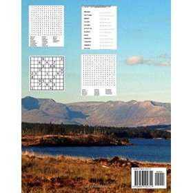 PUZZLE SURPRISE: Activity Book with puzzle games, 4 types of puzzle, 8.5in x 11in, large print, 200 puzzles, Paperback.
