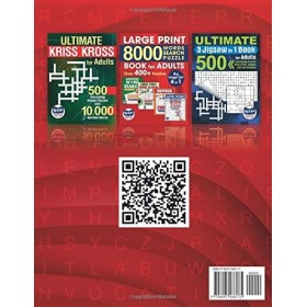 Big Classic Mixed Book for Adults: 500 Interesting Puzzles Kriss Kross, Sudoku and Word Search