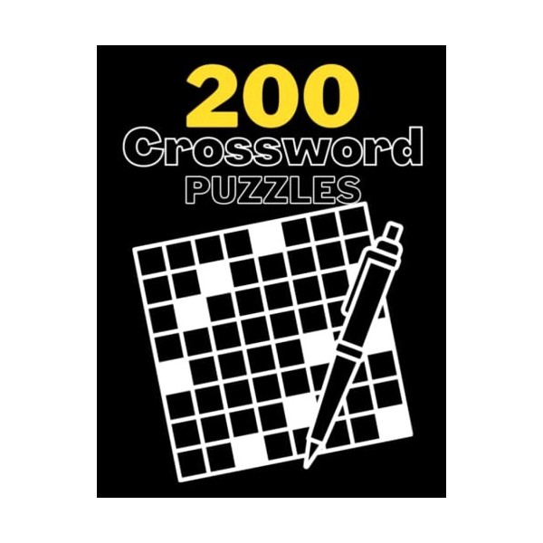 Crossword Puzzles: 200 Crossword Puzzles For Adults and Seniors, Crossword Puzzle Books For Adults