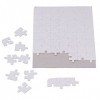 Puzzle Vierge par Sublimation, Lot de 6 Pièces A5, Assemblage Complet, Durable pour Photo, DIY Bricolage