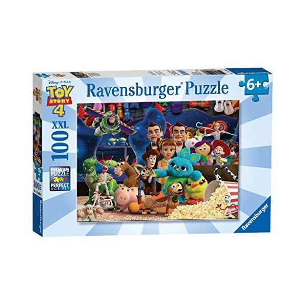 Ravensburger- Puzzle 100 pièces XXL Toy Story 4 Pixar Disney Enfant, 4005556104086