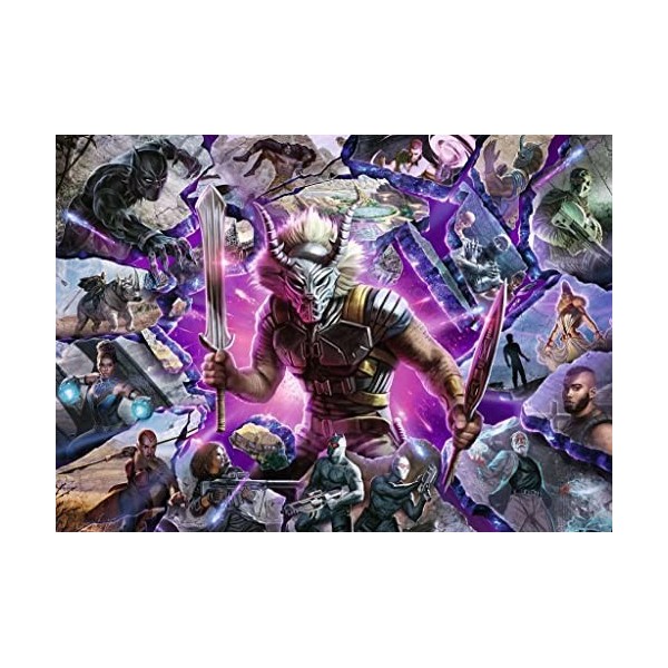 Ravensburger - Puzzle 1000 pièces - Killmonger - Collection Marvel Villainous - 16906 - Pour adultes et enfants dès 14 ans - 