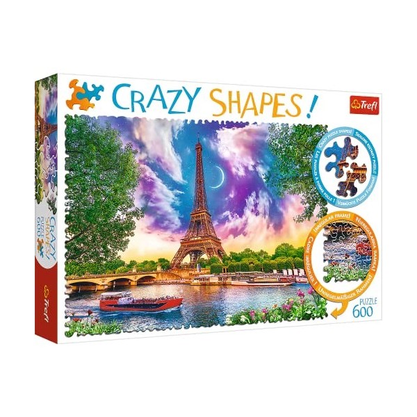 Trefl- Himmel über 600 Pièces, Crazy Shapes, Qualité Premium, pour Adultes et Enfants à partir de 10 Ans Puzzle, TR11115, Le 