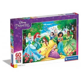 Clementoni Disney Princess Italy Princess-60 Maxi pièces-Puzzle Enfant-fabriqué en Italie, 4 Ans et Plus, 26471, No Color