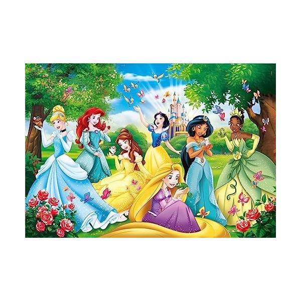 Clementoni Disney Princess Italy Princess-60 Maxi pièces-Puzzle Enfant-fabriqué en Italie, 4 Ans et Plus, 26471, No Color