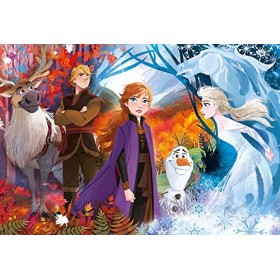 Clementoni Disney Frozen Supercolor Reine des Neiges 2-24 pièces Maxi-Puzzle Enfant-fabriqué en Italie, 3 Ans et Plus, 28510,