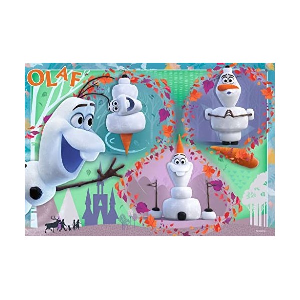 Ravensburger- Tiere Puzzle Enfant 05153-Tous Les adorent Olaf-2 x 12 pièces, 5153