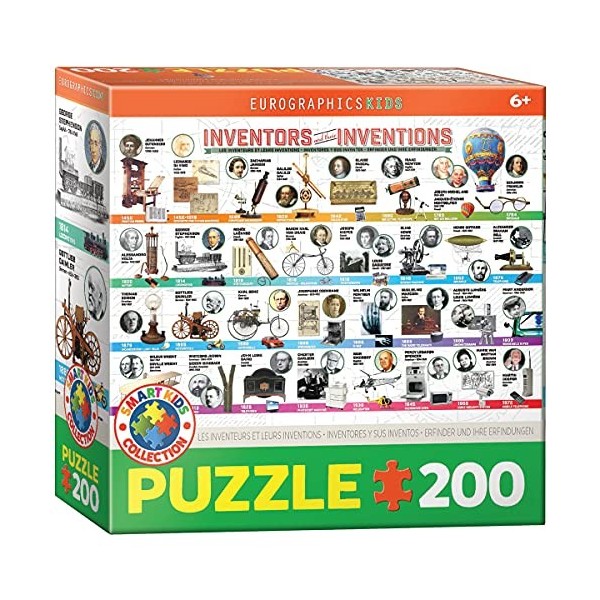 Eurographics-Superbes Puzzles sur Le thème des Inventions 200 pièces 