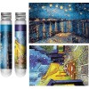 Stakee 2 Ensembles Mini Puzzles Van Gogh Célèbre Peinture Puzzle Difficile Micro Puzzle Maison Divertissement Jouets pour Adu