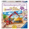 Ravensburger- Meine Baustelle 12 Puzzles en Plastique, 05073, Multicolore