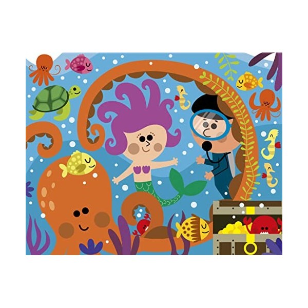 CLEMENTONI Sirena 30pzs Does Not Apply Water Magic The Deep Sea 30 pièces – Puzzle pour Enfants à partir de 3 Ans, fabriqué e