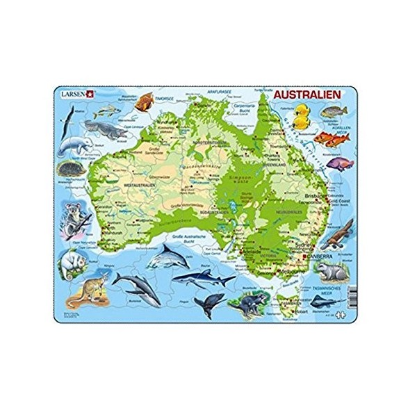 Larsen A31 Australie avec Animaux Puzzle