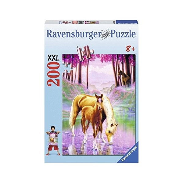 Ravensburger - 12726 - Puzzle Enfant Classique - Chevaux dans la Brume - 200 Pièces XXL