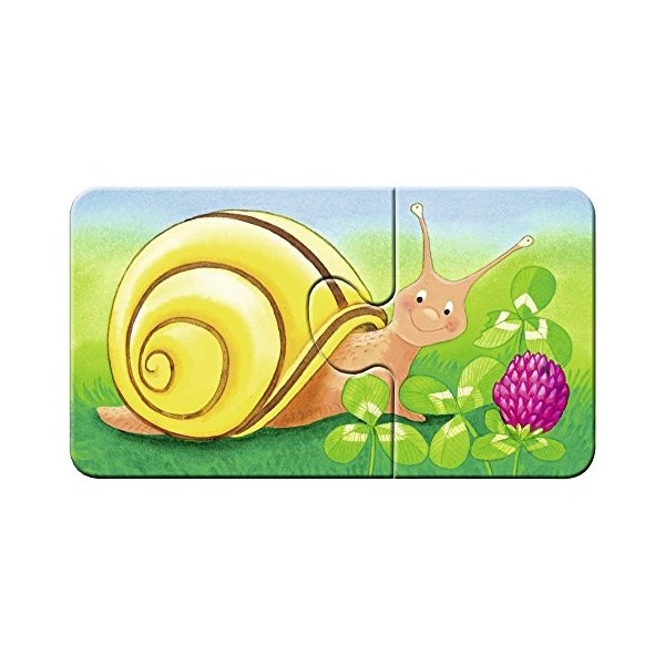 Ravensburger - 07313 - Mes Premiers Puzzles - Animaux dans Le Jardin - 9 x 2 Pièces