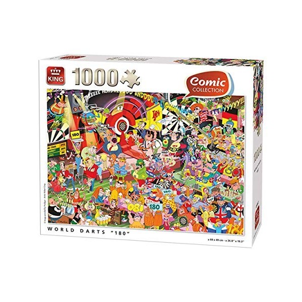 KING- Comic Puzzle 1000 pcs, 5547, Multicolore