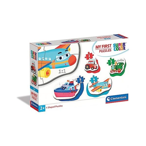 Clementoni- My First Puzzles-Moyens de transport-2-3-4-5 pièces- 20811