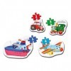 Clementoni- My First Puzzles-Moyens de transport-2-3-4-5 pièces- 20811