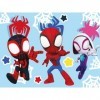 Clementoni- Marvel Spidey and His Amazing Friends Cubes Play for Future Friends-12 Pièces, Enfants 3 Ans, Matériaux 100purcen
