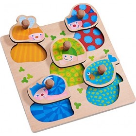 HABA- Puzzle Animaux Multicolores, 304589