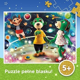 Trefl-La Famille 100 Elementen, Trefliks tussen de sterren, voor kinderen vanaf 5 Jaar Puzzle, 14824, One Size