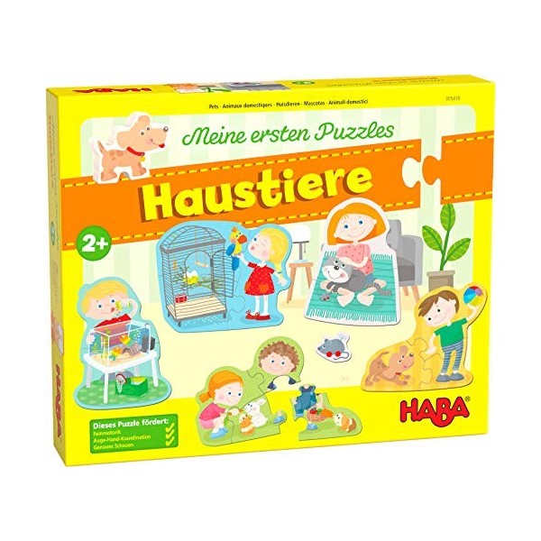 HABA-Mes Premiers Puzzles – Animaux domestiques, 305470, Multicolore