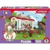 Schmidt Spiele 56463 Horse Club Jeu de 100 pièces avec Module complémentaire pour Enfants, Coloré