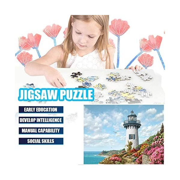 AMIUHOUN 1000 PièCes Puzzles pour Les Adultes et des, Scie Sauteuse Intellectuel ÉDucatif Difficile et Difficile/Phare