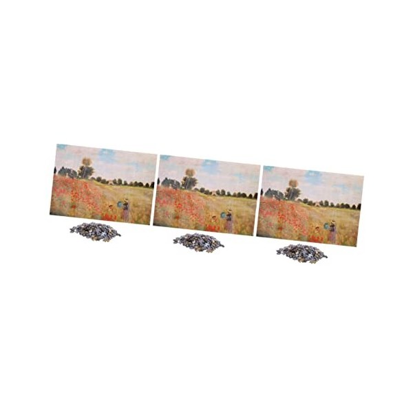 Toyvian 1 Ensemble 1000 Pièces Puzzle Adultes Célèbres Puzzles De Peinture Jeu De Puzzle Paysage Casse-tête De Village Célèbr