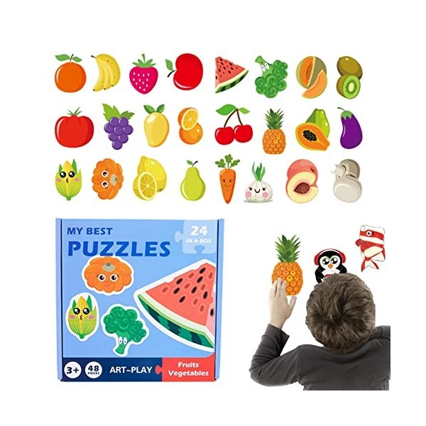 Wamwuky Puzzle pour Tout-Petits,Puzzles pour Tout-Petits - Puzzles de Maternelle - Puzzles Montessori pour Filles et garçons 