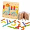 Sekemure Puzzle de forme Montessori, puzzle de correspondance de forme,Puzzles de correspondance de reconnaissance de couleur