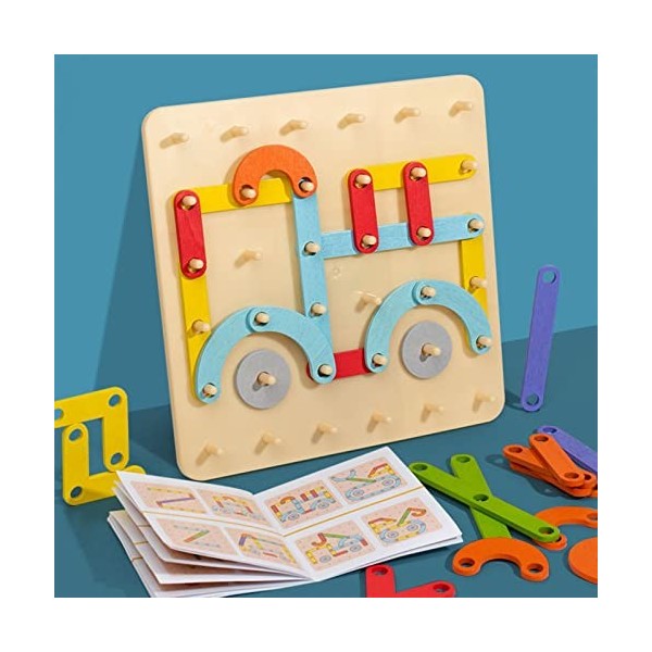 Sekemure Puzzle de forme Montessori, puzzle de correspondance de forme,Puzzles de correspondance de reconnaissance de couleur