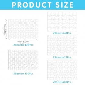 Bekecidi 10 Feuilles de Puzzle par Sublimation, Puzzle Vierge, Puzzle à Peindre, Puzzle Inscriptible pour Créer Vos Propres P