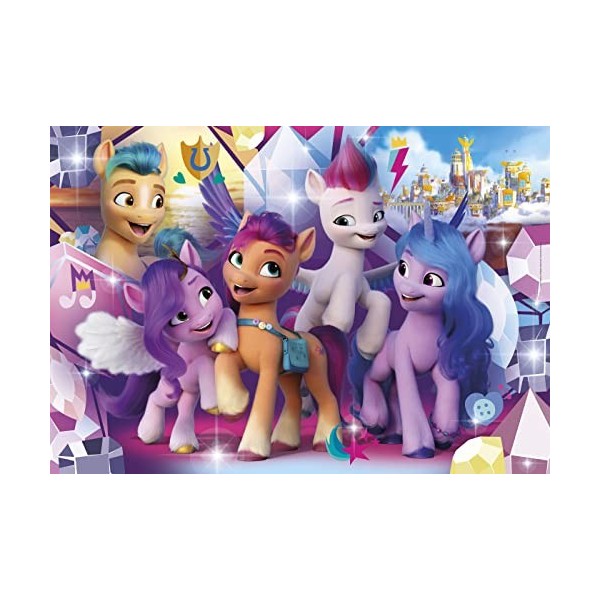 Clementoni- Puzzle My Little Pony 104pzs Does Not Apply Supercolor Pony-104 pièces, 6 Ans Enfant Dessin animé-fabriqué en Ita